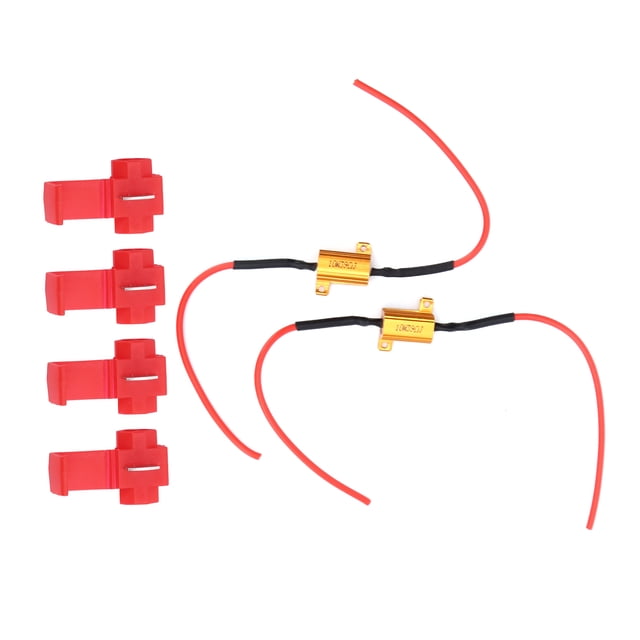 Decodificador LED antiparpadeo Resistencia de carga de lámpara de 39 ohmios Plug and Play 2 piezas Especificación estándar Rendimiento estable para piezas de repuesto ANGGREK Otros
