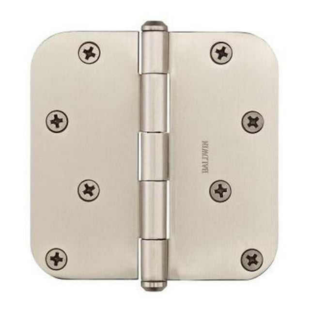 4 in. x .63 in. Radius Satin Nickel Hinge