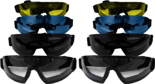 3 Clear SKYDIVE GOGGLES SKYDIVING GOOGLES SKY Hang Gliding Motorcycle Riding 