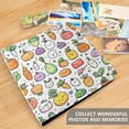thumbnail image 4 of FORMRS 3 Ring Photo Album 4"x6" Self Adhesive Large Capacity PU Leather Cover, Cute Vegetables, 4 of 8