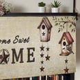 thumbnail image 5 of Sweet Home Rod Pocket Curtain Valance, Western Stars Bird Houses Country Vintage Farmhouse Window Valance for Living Room, Bedroom, Kitchen 42"W x 12"L, 5 of 9