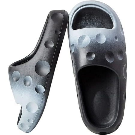 

CoCopeaunts Fashion Slides for Women Open Toe Non-Slip Gradient Slipper Slides Soft Beach Slides Bathroom Shoes