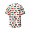 thumbnail image 4 of Goofa Artoon Car Printed Men's Casual Short-sleeved Shirt,Lightweight Breathable Button-down,Summer Casual men's top,Versatile Fashion shirt-X-Large, 4 of 7