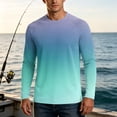 thumbnail image 5 of Long Sleeve Shirt Men Beach Summer Athletic Quick Dry Sun Protection Fishing Outdoor Hiking UPF 50 Running T-Shirt, M, 5 of 6