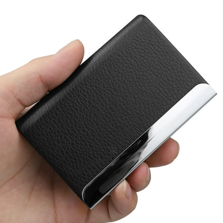 TSV Professional Business Card Holder Pocket Business Card Case Slim Business Card Wallet ...