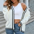 thumbnail image 2 of BLVB Women's Casual Open Front Cardigans Long Sleeve Button Down Soft Knit Sweater Jackets Coat Fall Clothes, 2 of 9
