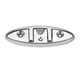 thumbnail image 2 of Espejo plegable de acero inoxidable Espejo de tacos pesados ​​pulidos Barco antideslizante sin deslizamiento Pendientes de rotura Línea de muelle Hardware de amarre con primavera Inevent VI001862-00, 2 of 7
