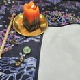 thumbnail image 4 of Nvzi Mantel de altar de 25 x 25 pulgadas, cuadrado, para mesa, tarot, suministros de brujería (negro), 4 of 5