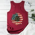 thumbnail image 3 of TDYHUAO Sunflower Tank Tops Women American Flag Sunflower Graphic Tees Shirts Summer Casual Sleeveless Patriotic Tank Top, 3 of 4