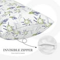thumbnail image 3 of Fuzoiu Lavender Flowers Print Fuzzy Pillowcases, Super Soft Pillow Case Cover with Zipper for Bedroom, Sofa, Couch,Cozy Pillow Shams for All Seasons-20"x30", 3 of 6
