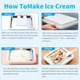 thumbnail image 2 of Rolled Ice Cream Maker with 2 Scrapers Stainless Steel rolled ice cream tra for Frozen Yogurt/Slushie Birthday Gift Homemade DIY for Fun Parent-Child Activities Families White, 2 of 6