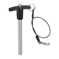 thumbnail image 1 of Unique Bargains T Handle Lock Pins, 25/64' Pin Dia. 3-35/64' Usage Length Stainless Steel Push-Button Quick Release Pin, 1 of 5