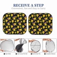 thumbnail image 6 of Xecao Daisies Flowers for Foldable Car Sun Shades (2-Pack) offer sun protection with an easy-fold design for convenient windshield shading., 6 of 7