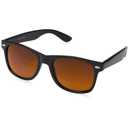 zeroUV Blue Blocking Driving Wayfarers Sunglasses Amber Tinted Lens 8451 - NEW