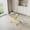 Gold, variant on 50" Rectangular Glass Dining Table for 4-6 People, Modern Tempered Glass Kitchen Table with Irregular Stainless Steel Legs, Dining Table for Small Space, Apartment, Home Office