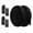 2 Pair Black, variant on 2 Pair No Tie Elastic Flat Shoe laces with Magnetic Metal Silver Buckle for Adults Kids Sneakers Casual Hiking walking Running Shoes Boots(Black White)