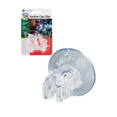 Lites Up 20pack Indoor Mini Light Suction Cup Clips 31051 (2