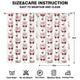 thumbnail image 2 of Nursery Curtains Boys Girls Kids Red Fruit Cherry Print Pattern Window Drapes for Living Bedroom Playroom Room Decor Rod Pocket 52x84Inch 2 Panels, 2 of 2