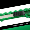 thumbnail image 4 of 3 Bulk Utility Knives Box Cutters Snap Off Blades Green, 4 of 9