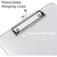 thumbnail image 3 of Minzimin 8.5 x 11 Plastic Clipboards Set of 1/2, Low Profile Metal Clip, Translucent Board, 12.5 x 9 in Letter Size, Office Supply, Back to School, 3 of 7