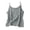 Grey, variant on Women's Retro Thin Linen Inner Top Vest Yellow XXL