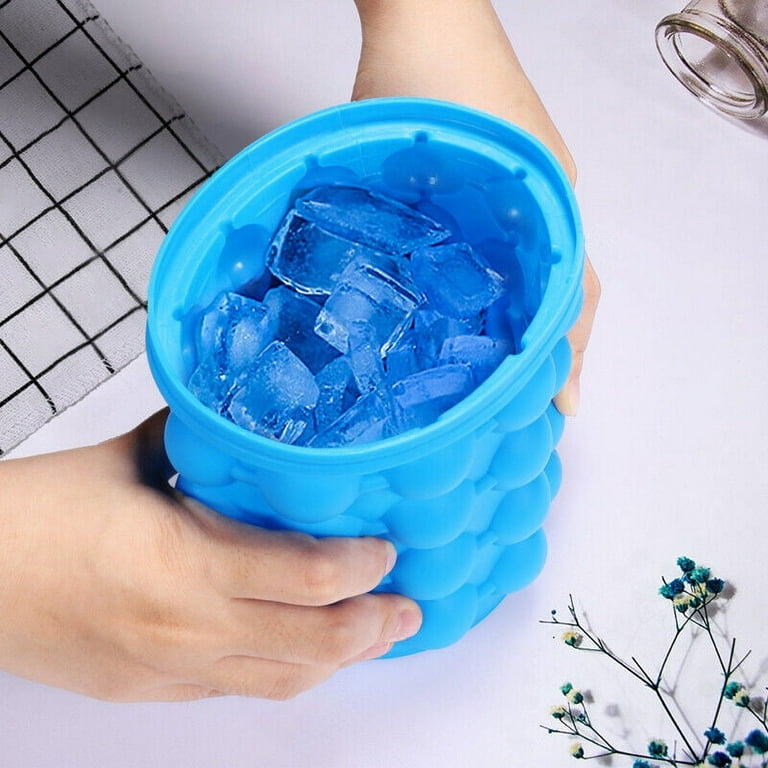 Summer Ice Maker Mold Silicone Ice Bucket Space Saving Ice Mold Tray Tool