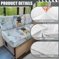 thumbnail image 6 of XYZCANDO Easter Egg RV Dinette Cushion Covers Cat Floral Bench Cushion Easy to Install Camper Accessories Stretchable 2 Seat Couch Cover Furniture Covers 1 Backrest Cover and 1 Bench Cover Blue, 6 of 7