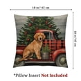 thumbnail image 4 of BANET Throw Pillow Covers Set of 2 Merry Christmas Pillow Cover with Dog Cushion Cover Farmhouse Decorative Throw Pillow Case (2Pack) 22x22in, 4 of 7