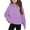 Purple, variant on vdgthytj Girls Half Zip Hoodies Kids Trendy Long Sleeve Fleece Pullover Hooded Sweatshirts with Thumb Hole