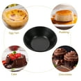 thumbnail image 4 of CIMAXIC 4 Pcs Mini Pie Pans Non-stick Baking Molds Practical Bread Molds (Black),3.15"X3.15"X0.94", 4 of 5