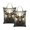 2PCS, variant on Deer Antler Whitetail Travel Dirty Laundry Bag 2PCS , Portable Hanging Storage Bag for Gym Camping Beach Business Trips