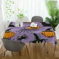 thumbnail image 3 of Yayeee Tablecloths 54" x 72" Rectangle Wrinkle Resistant Party Table Cover, Halloween Pumpkin, 3 of 8