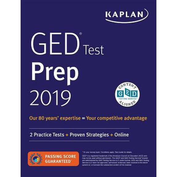 Pre-Owned GED Test Prep 2019: 2 Practice Tests   Proven Strategies (Paperback) 1506239420 9781506239422