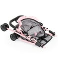 thumbnail image 4 of Bayer Design: Doll Buggy - Grey-Soft Pink-Butterfly - Handbag, Folding Play Stroller For Dolls Up To 16", Sunshade, Swivel Wheels, Seat Belt, Kids 3+, 4 of 9