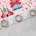 thumbnail image 4 of jejeloiu Cute Cartoon Castle Curtains Pack of 2 (42x84 Each),Kawaii Princess Curtains Blackout,Vartoon Pumpkin Carriage Bedroom Curtains For Girls,Ultra Soft Home Decor, 4 of 6