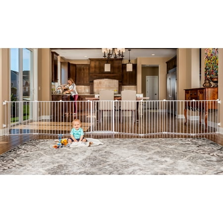Regalo 192-Inch Super Wide Adjustable Baby Gate and Play Yard, 4-In-1, Includes 4 Pack of Wall Mounts,
