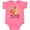 Hot Pink, variant on Inktastic My Gram Loves Me Fox Grandchild Boys or Girls Baby Bodysuit