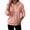 Pink, variant on Jacquard Hooded Sweatshirt for Women Lightweight Long Sleeve Solid Color Fall Pullover Loose Casual Banded Bottom Layering Tops S