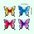 thumbnail image 3 of Metal Butterfly Wall Art Decor 4 Pack, Colorful Hanging Butterfly Sculpture for Indoor Outdoor Garden Yard Patio Fence, Gift for Mom Friend A, 3 of 6