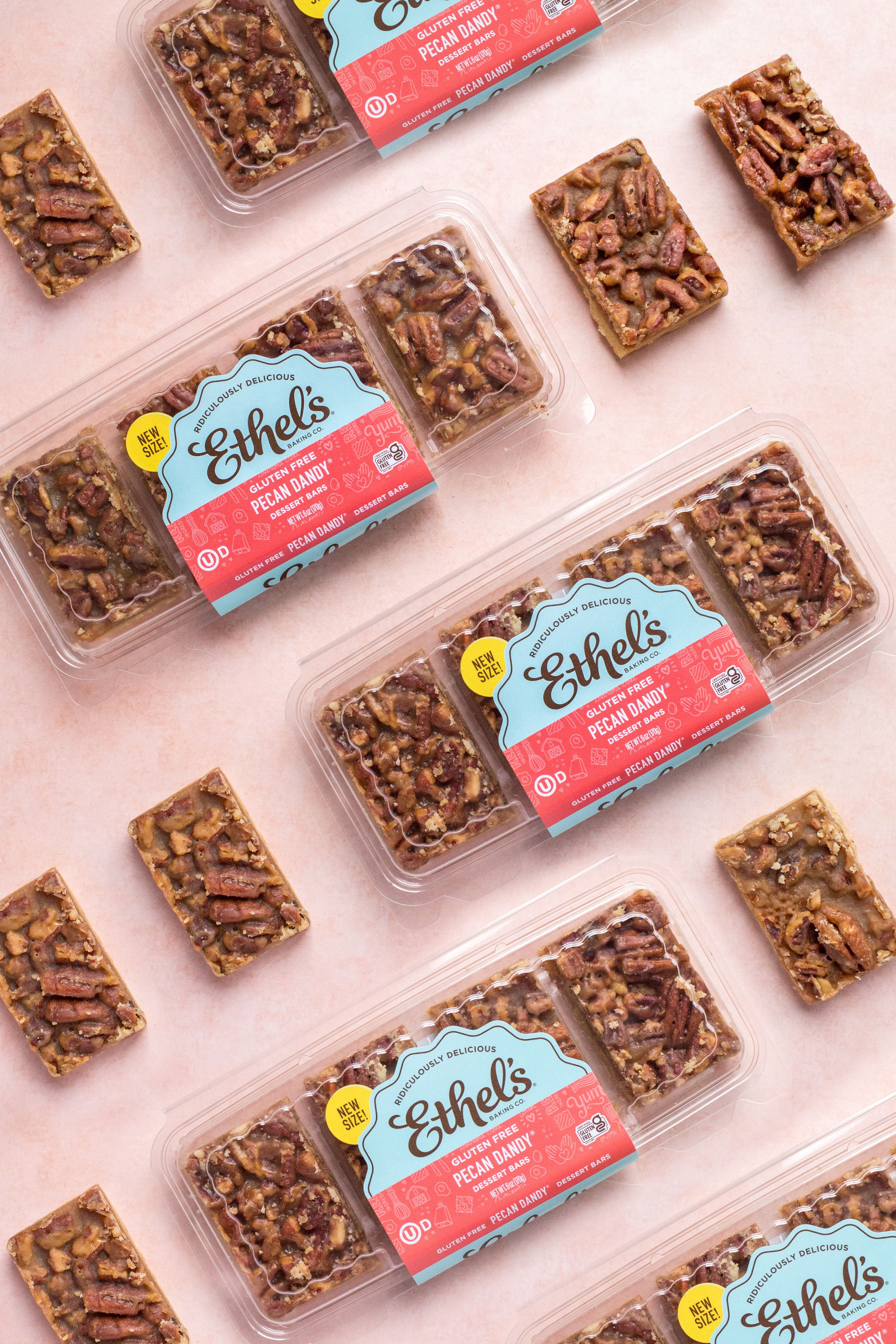 Pecan Dandy Dessert Bars - 24ct (1.5oz Bars), Gluten-Free
