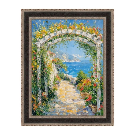 Antique Silver Black Leather Picture Frame 30x40 frame