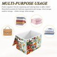 thumbnail image 6 of Yayeee Collapsible Cube Storage Bin with Lid Fabric Closet Decorative Basket with Handles, Red Tomatoes, 6 of 7