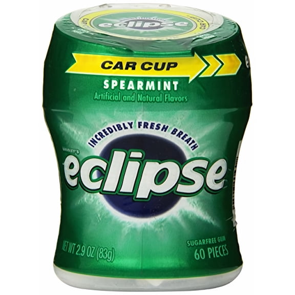 Eclipse Sugar Free Spearmint Gum 2.9 oz (Pack of 48)