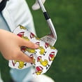 thumbnail image 6 of Kdxio Rubber Duck Chicken Bird Pattern Golf Towel (24" X 16") with Carabiner Clip - The Convenient Golf Cleaning Towel, 6 of 6