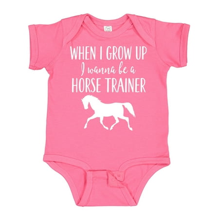 

Inktastic Future Horse Trainer Childs Boys or Girls Baby Bodysuit