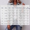 thumbnail image 2 of Cmtiyu Ruffled Trim Jackets for Women Long Sleeve Laple Double Button Striped Open Fron Jacket Casual Fall Outerwear Jacket Tops Gray S-3XL, 2 of 4