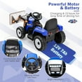 thumbnail image 7 of Infans Kids Ride On Excavator Digger 12V Electric Tractor RC w/ Digging Bucket Blue, 7 of 7