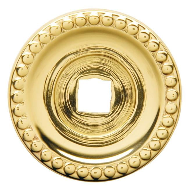 1.37 in. Knob Back Plate, Polished Brass