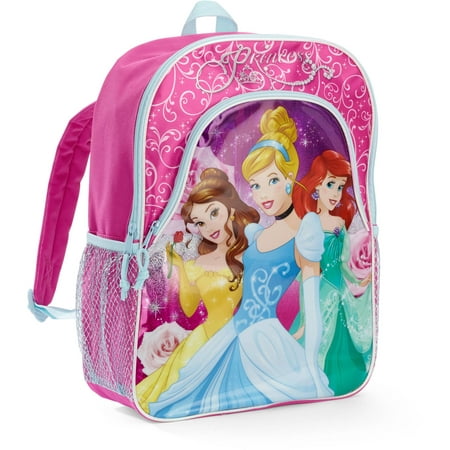 Disney Princess 16'' Deluxe Front Pocket Kids Backpack