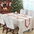 thumbnail image 4 of Christmas Birch Trees Chair Covers Set of 1 Abstraction Watercolors Art Chair Back Covers Stretch Removable Washable Slipcovers Protector for Dining Room Kitchen Party Decor, 4 of 5